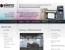 Tablet Screenshot of buerotec.info